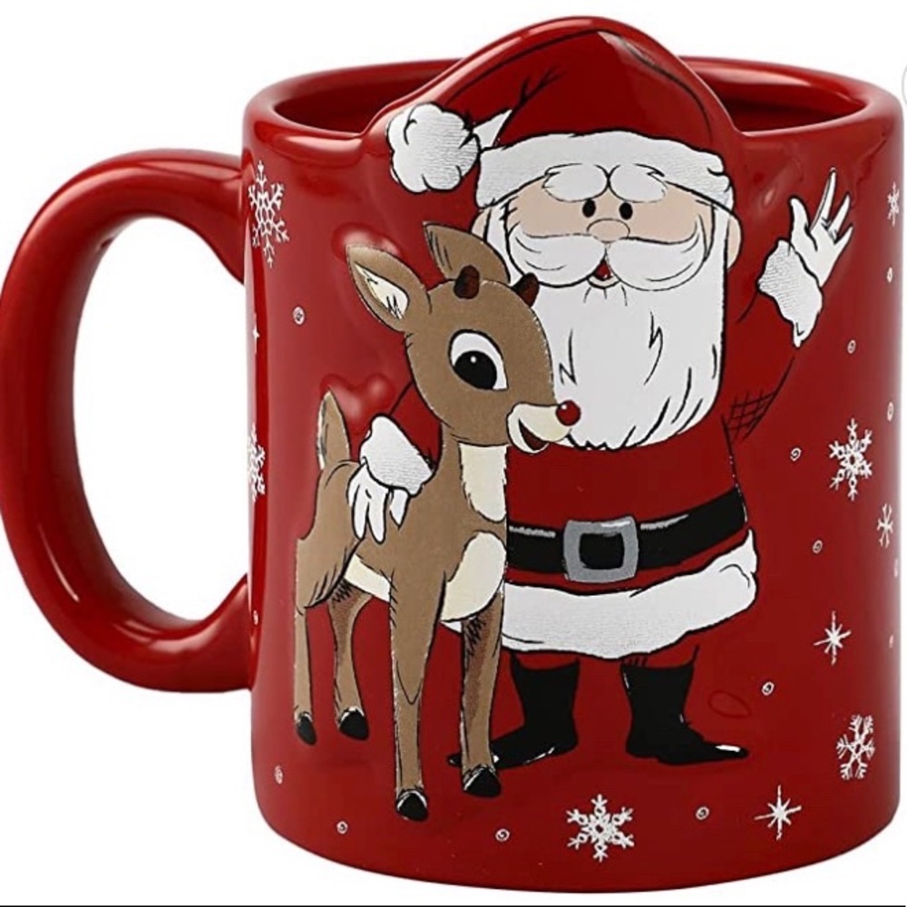 Rudolph and Santa with Bumble Mugs - Picture 3 of 6